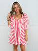 Multi Stripe Oversized Romper (Reg.)-2 Colors