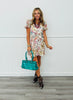 Ecru Floral Puff Sleeve Mini Dress (Reg.)