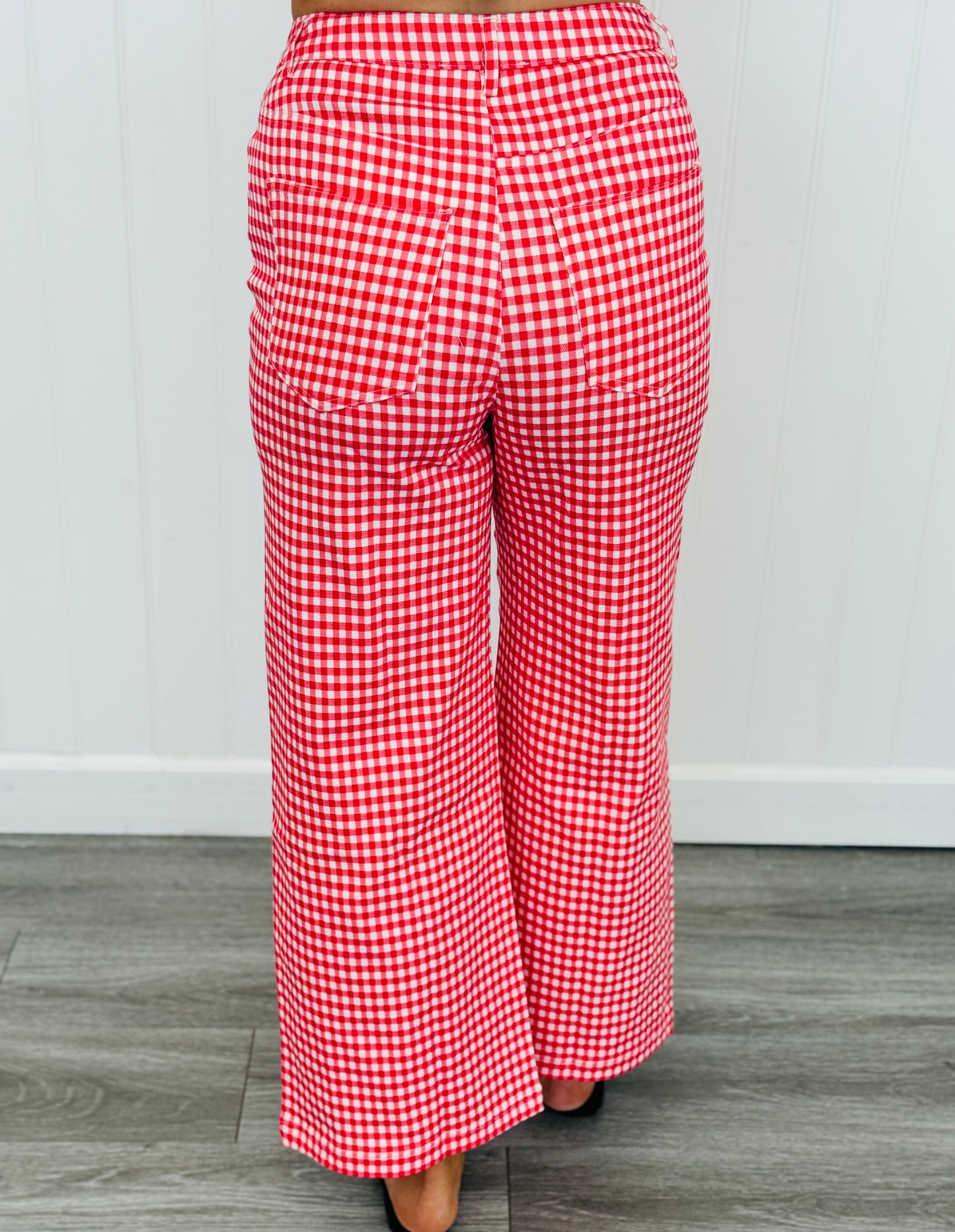 Gingham Straight Leg Pants (Reg.) - 7 Colors