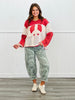POL Red Peace Patch Long Sleeve Top (Reg.)