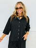 Striped High Low Button Up Shirt (Reg. and Plus) - 3 Colors