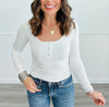 Everyday Basic Ribbed Henley Top (Reg.) - 6 Colors