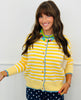 Yellow Multi Striped Button Down Cardigan (Reg.)