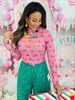 Pink Pawliday Keigan Mesh Top (Reg. and Plus)