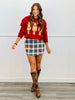 Red Metallic Nutcracker Sweatshirt (Reg. and Plus)