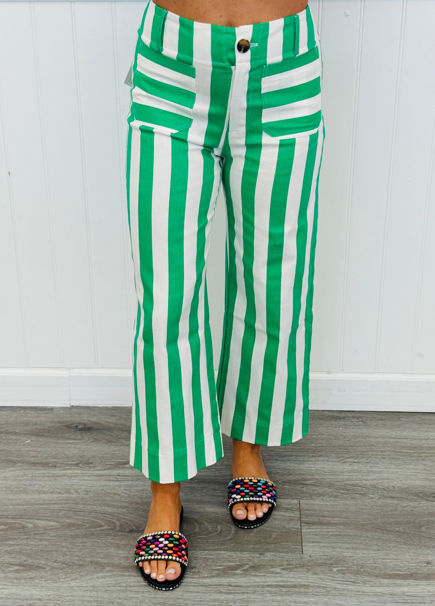 Striped Colette Crop Wide Leg Pants (Reg.) - 3 Colors