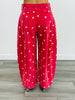 Brick Washed Denim Polka Dot Barrel Pants (Reg.)