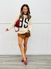 Cream Number 95 Pullover Sweater (Reg & Plus)