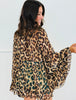 Leopard Printed Chiffon Blouse (Reg & Plus)