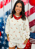 Cream Dog Print Sweatshirt (Reg.)