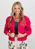 Fuchsia Cropped Boxy Jacket (Reg.)