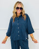 Striped High Low Button Up Shirt (Reg. and Plus) - 3 Colors
