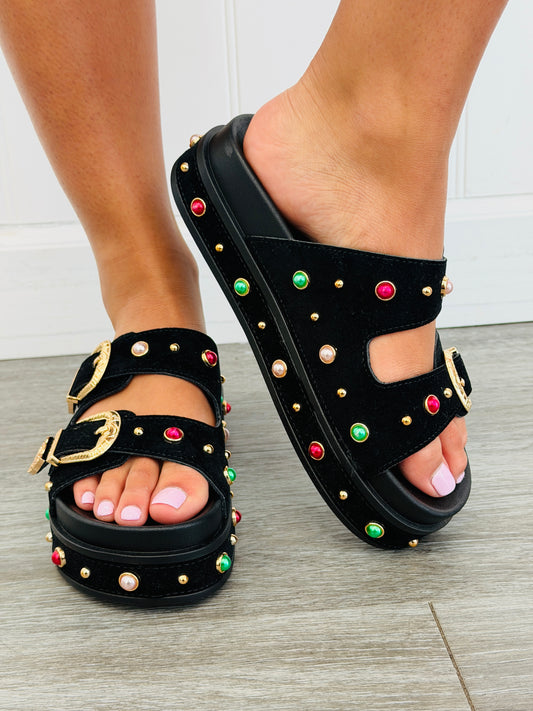 Black Star of the Show Sandals
