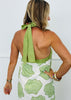 Matcha Shell Print Halter Maxi Dress (Reg.)
