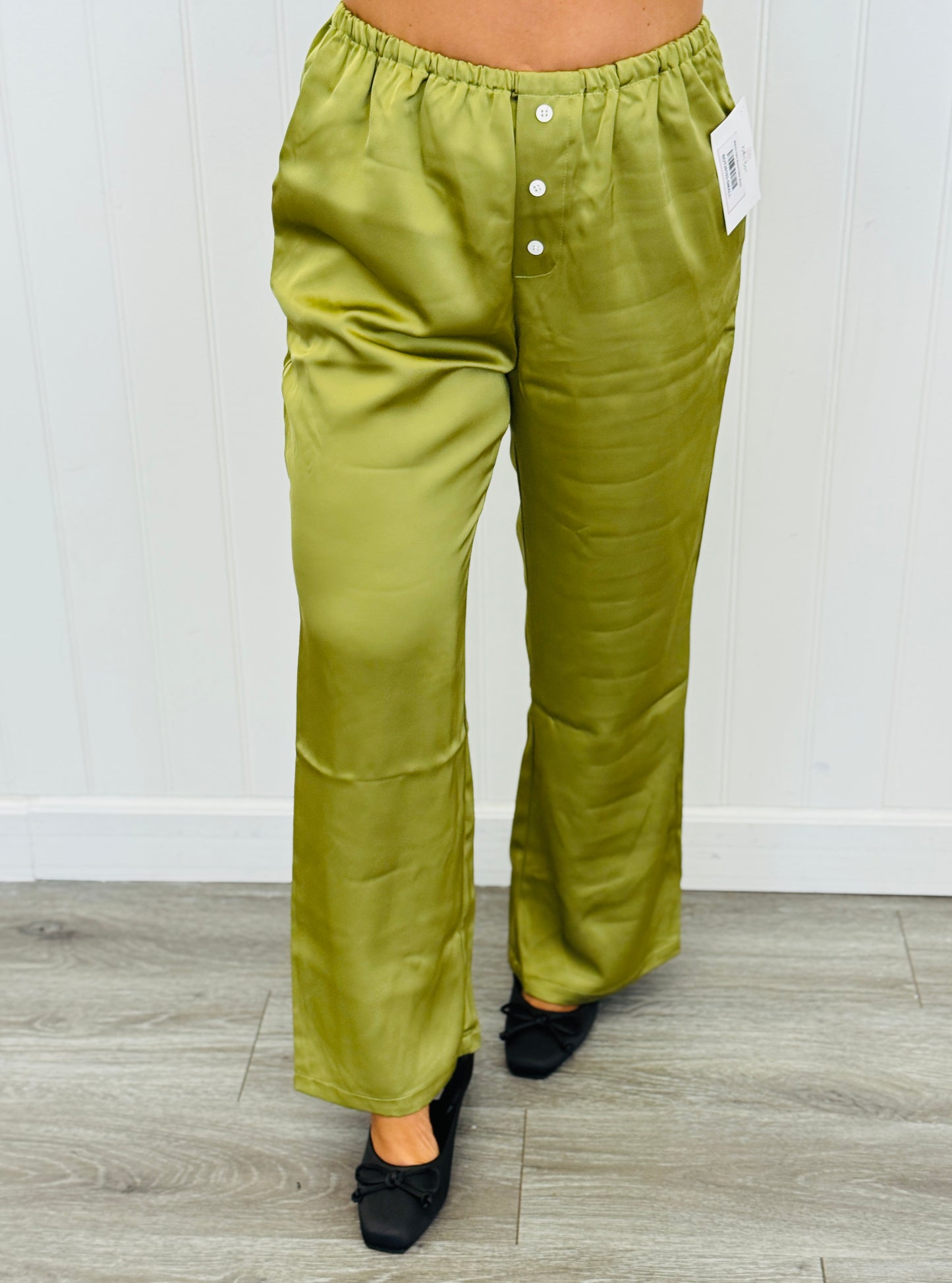 Matcha Satin Boxer Pants (Reg.)