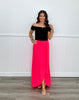 Neon Fuchsia Side Wrap Skirt (Reg & Plus)