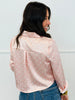 Pink Polka Dot Satin Shirt (Reg.)