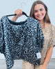 Metallic Leopard Print Blouse (Reg.)- 2 Colors