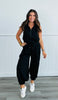 Ready Zip Sleeveless Jumpsuit (Reg)-2 Colors