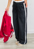 Double Waistband Side Strip Pants (Reg.)-2 Colors