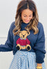 Navy Teddy Bear Love Sweater (Reg.)