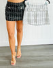 Tweed Pearl Mini Skirt (Reg)-2 Colors