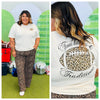 Leopard Touchdowns & Traditions Graphic Tee (Reg. and Plus)