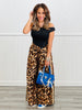 Bold Leopard Side Stripe Pants (Reg & Plus)-2 Colors