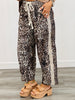 Leopard Crochet Lace Side Stripe Pants (Reg & Plus)