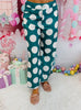 Jade Green Big Polka Dot Trouser Pants (Reg.)