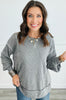 Andree Waffle Knit Long Sleeve Top (Reg. and Plus) - 4 Colors