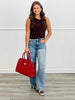 One Shoulder Twist Knot Top (Reg.)-2 Colors