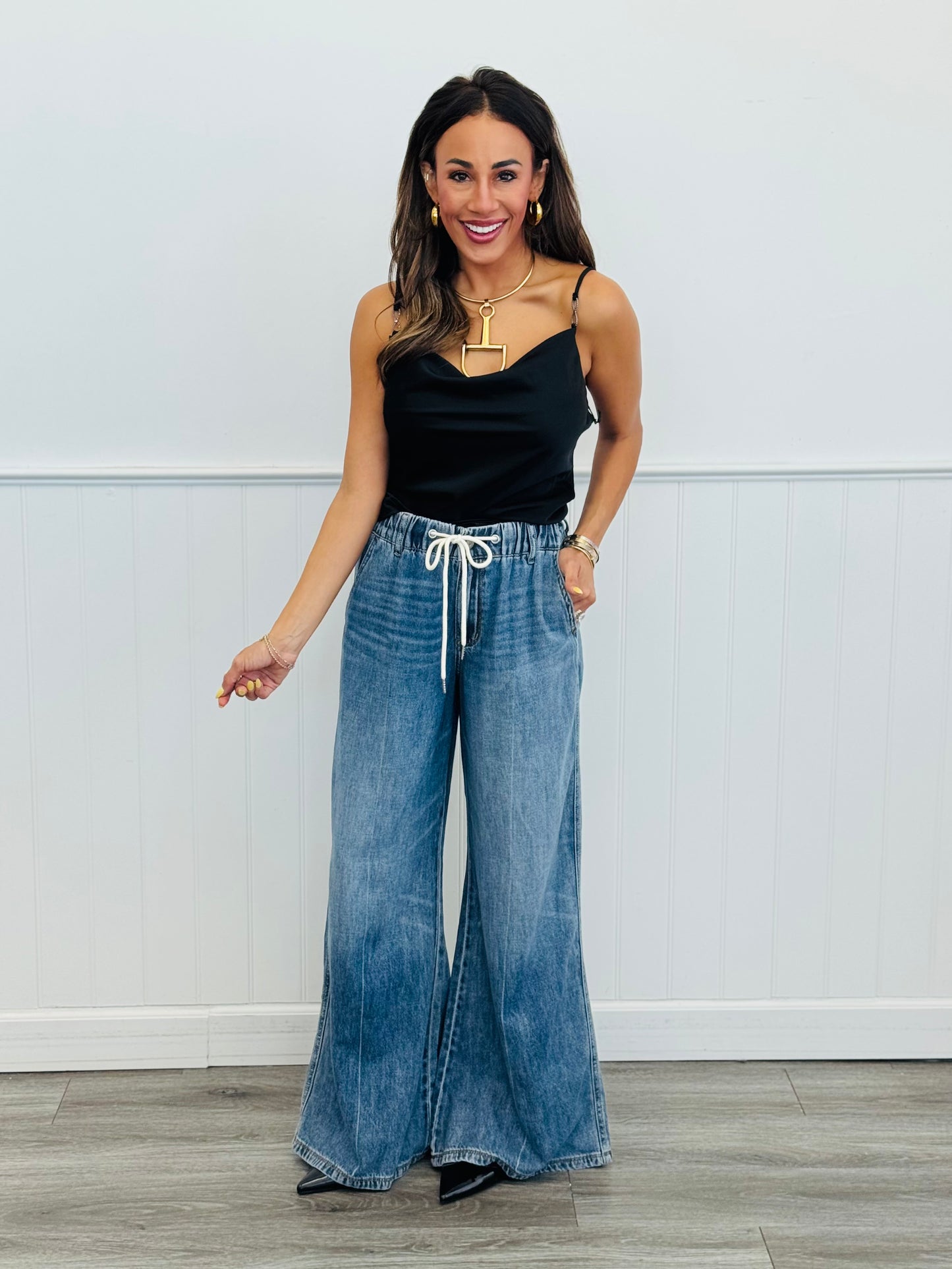 Judy Blue Slouchy Sue Palazzo Jeans (Reg. and Plus)