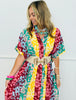 Mixed Floral Print Midi Dress (Reg. & Plus)