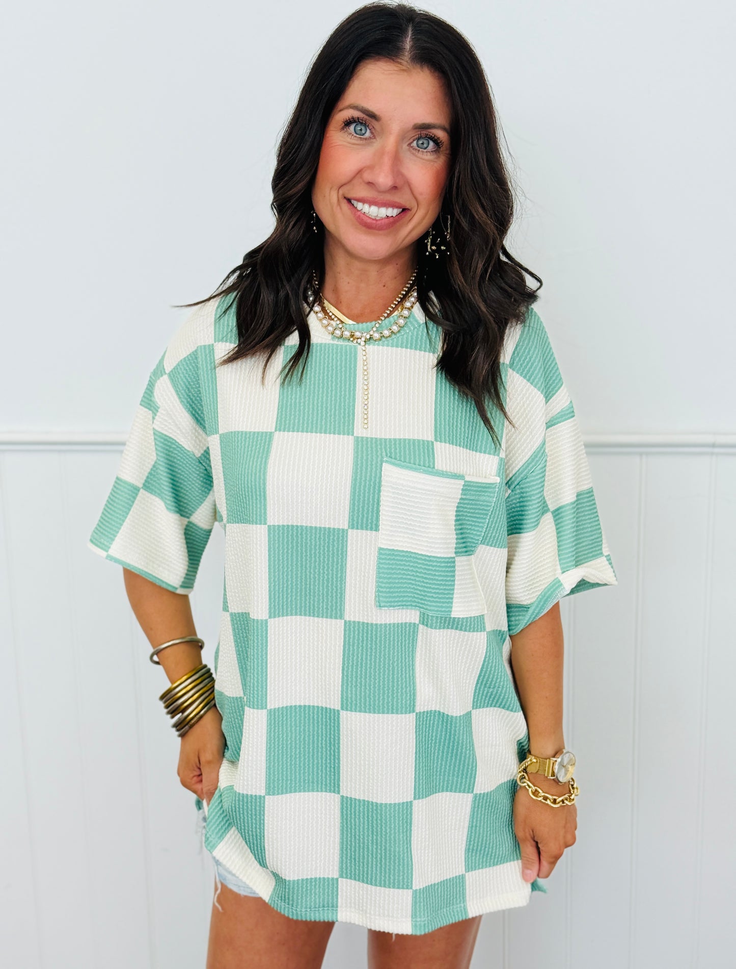 Big Checkerboard Top (Reg.)-8 Colors