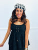 Black Lace Up Babydoll Cami Top & Pants Set (Reg.)