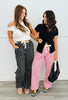 Polka Dot String Barrel Pants (Reg.)-2 Colors