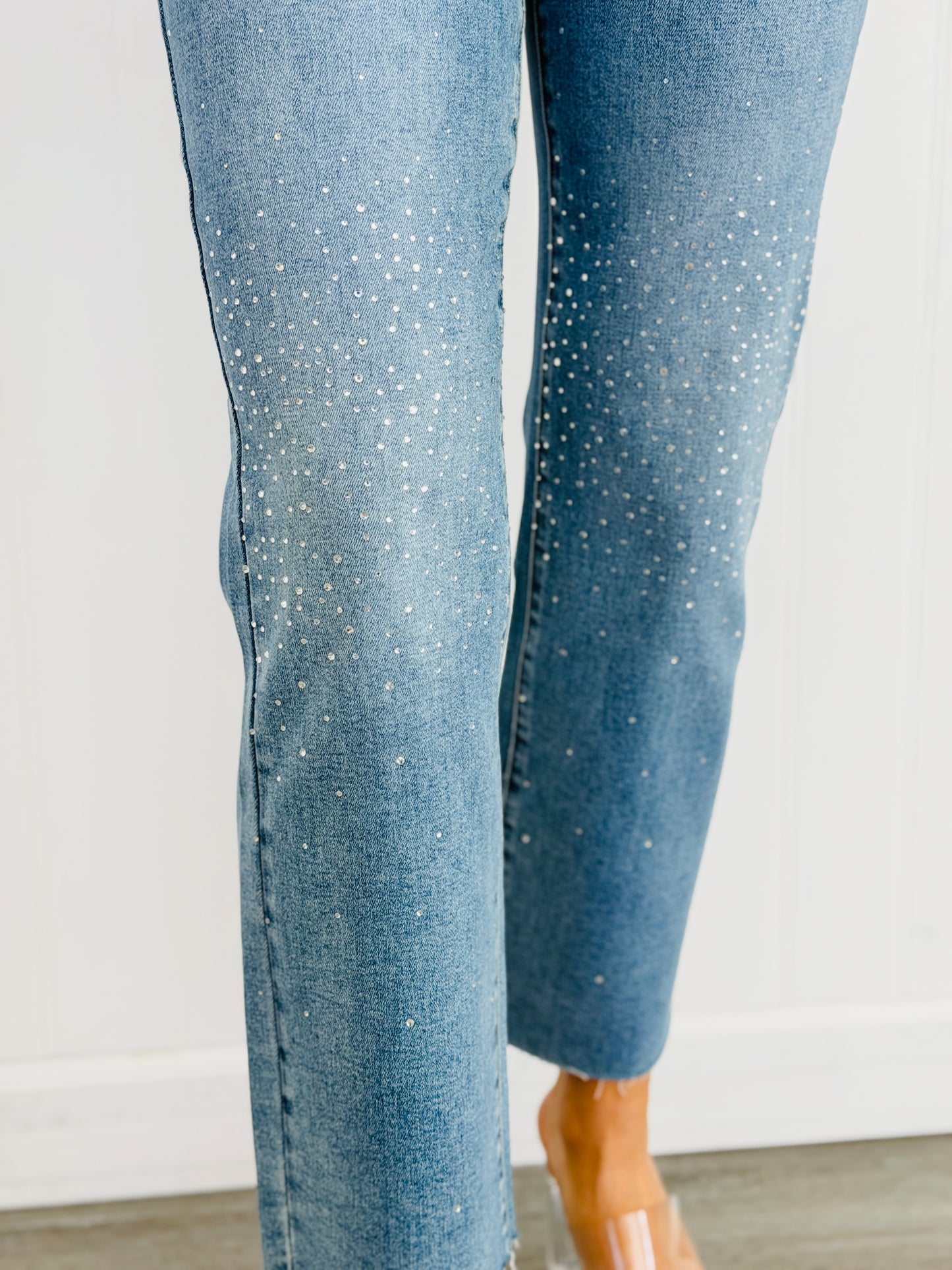 Risen Diamond Dust Rhinestone Jeans (Reg & Plus)