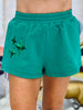 Queen Of Sparkles Green Sparkle Logo Shorts (Reg. and Plus)