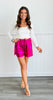 Hot Pink Metallic Shorts (Reg.)