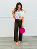 Leopard Print Wide Leg Pants (Reg & Plus)