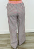 Blue Combo Relaxed Wide Leg Pants (Reg & Plus)