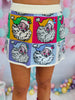 Queen Of Sparkles Pastel Santa Colorblock Knit Skirt (Reg. and Plus)