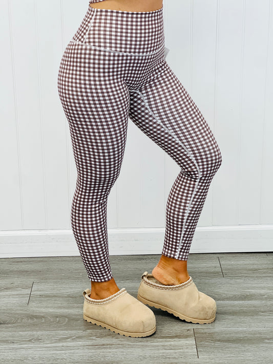 Brown Gingham Leggings (Reg.)