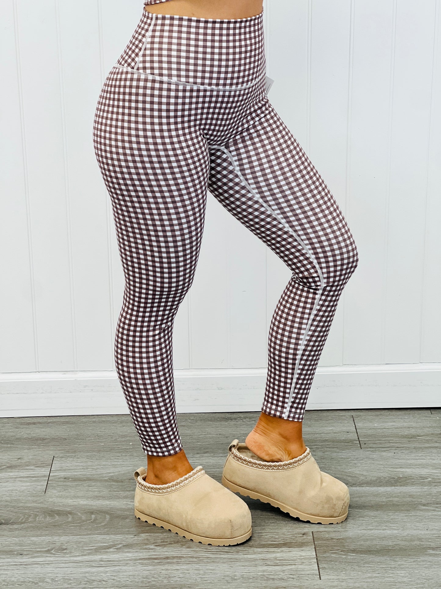 Brown Gingham Leggings (Reg.)