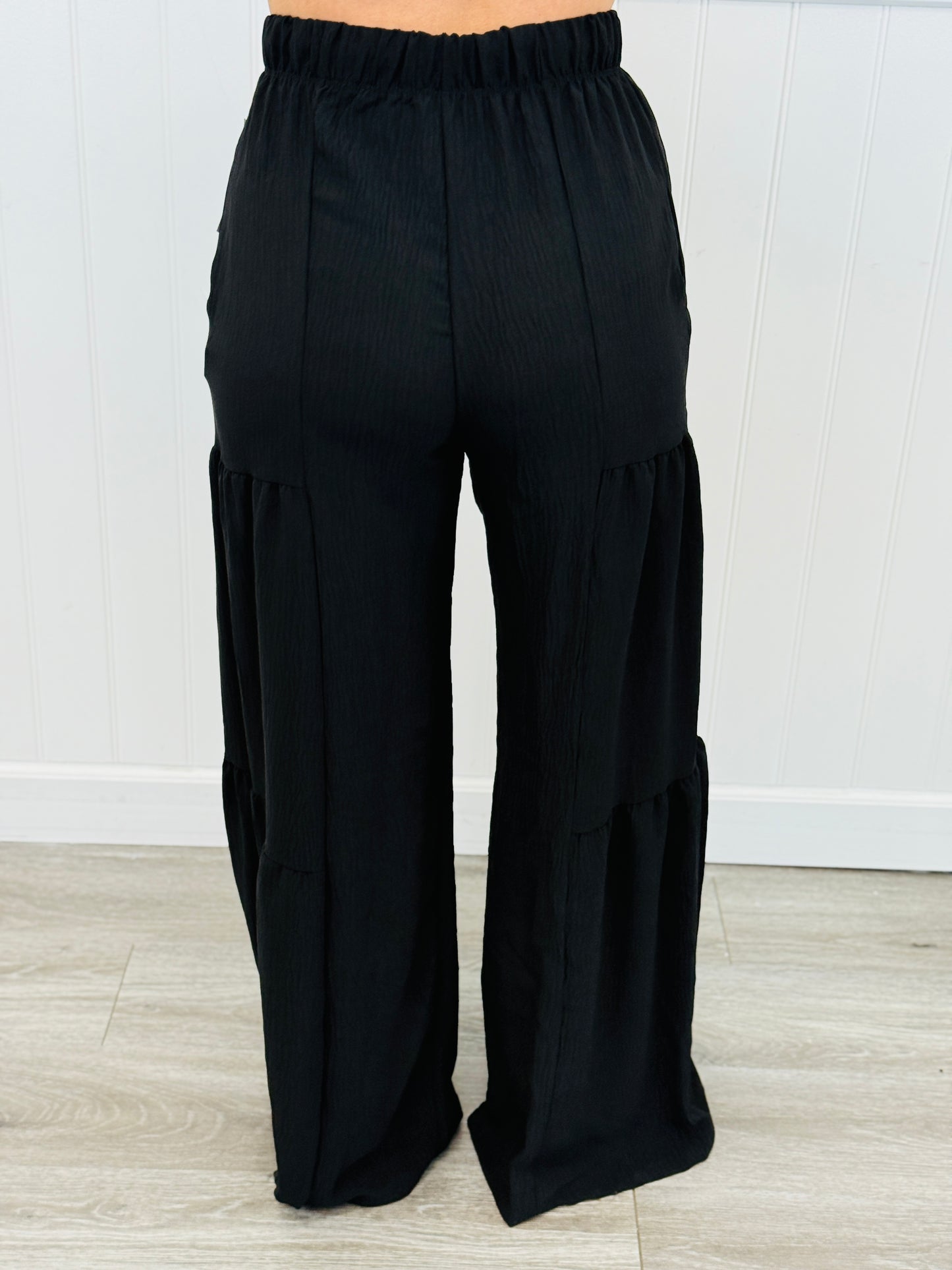 Let Them Flow Tiered Leg Pants  (Reg & Plus)