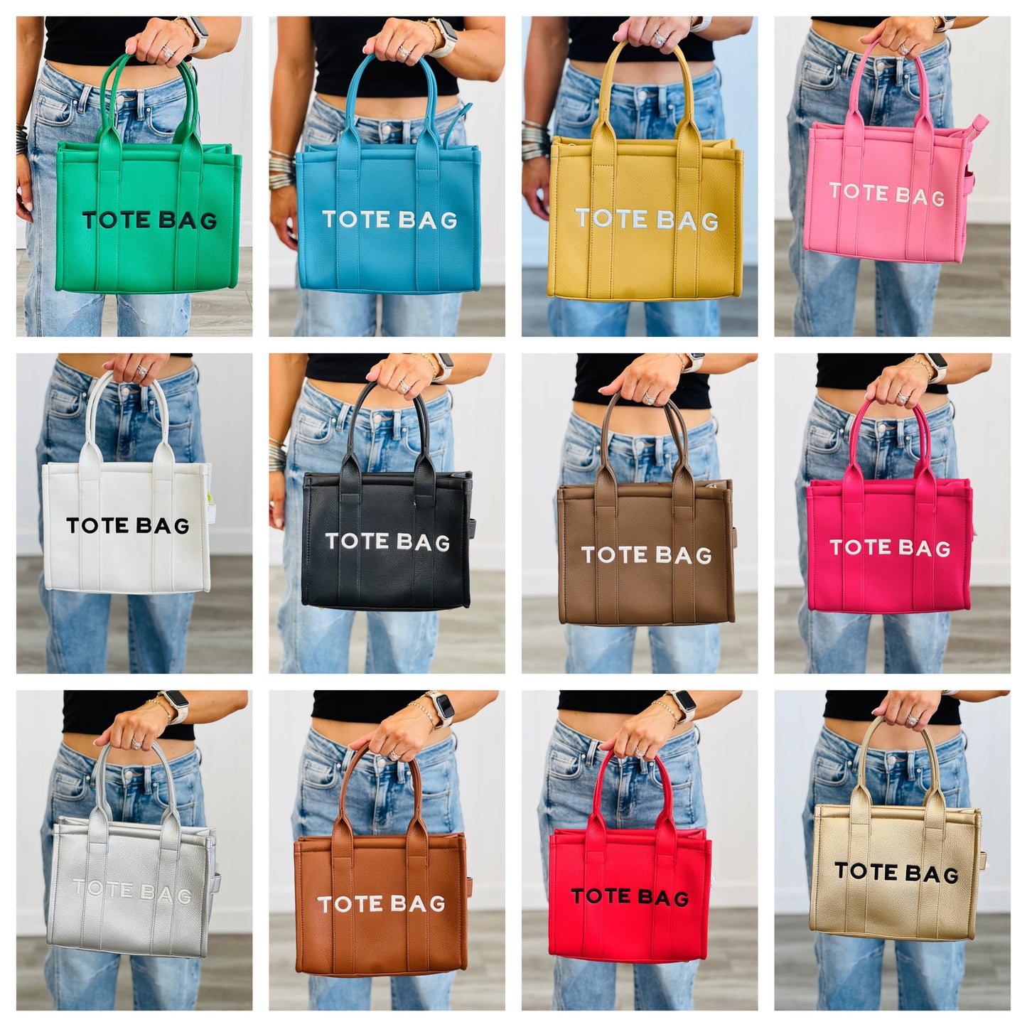 The Jodi Tote Bag (12 colors)