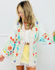 POL Natural Multi Embroidered Belted Cardigan (Reg.)