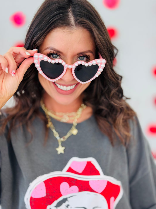 Perfectly Pearly Pink Sunglasses