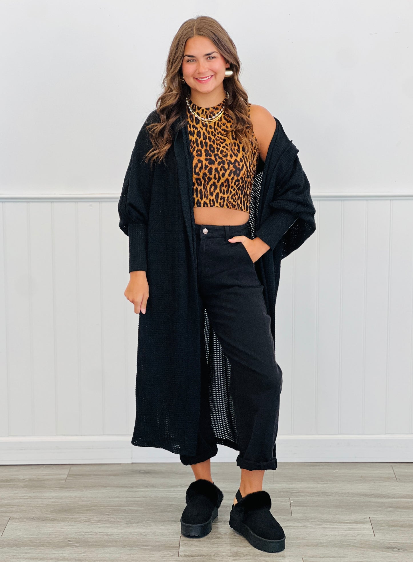 Risen Black Barrel Jeans (Reg & Plus)